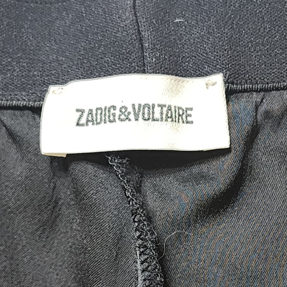 Zadig & Voltaire Black Track Pants with White Stripe - Picture 6 of 11